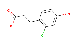 3-(2-chloro-4-hydroxyphenyl)propanoic acid