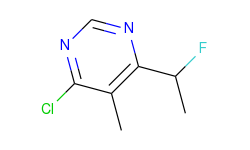 4-chloro-6-(1-fluoroethyl)-5-methylpyrimidine