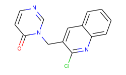 3-[(2-chloroquinolin-3-yl)methyl]pyrimidin-4(3H)one