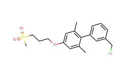 3'-chloromethyl-2,6-dimethyl-4-[3-(methylsulfonyl)propoxy]biphenyl