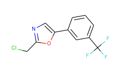 2-(CHLOROMETHYL)-5-(3-(TRIFLUOROMETHYL)PHENYL)OXAZOLE