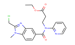 ethyl 3-(2-(chloroMethyl)-1-Methyl-N-(pyridin-2-yl)-1H-benzo[d]iMidazole-5-carboxaMido)propanoate