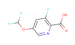 5-(DIFLUOROMETHOXY)-3-FLUOROPYRIDINE-2-CARBOXYLIC ACID