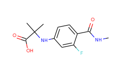 N-[3-Fluoro-4-[(methylamino)carbonyl]phenyl]-2-methylalanine