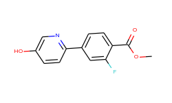 2-(3-FLUORO-4-METHOXYCARBONYLPHENYL)-5-HYDROXYPYRIDINE