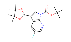 TERT-BUTYL 5-FLUORO-3-(4,4,5,5-TETRAMETHYL-1,3,2-DIOXABOROLAN-2-YL)-1H-PYRROLO[2,3-B]PYRIDINE-1-CARB