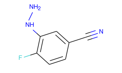 4-fluoro-3-hydrazino-benzonitrile