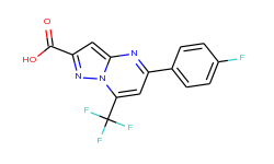 5-(4-fluorophenyl)-7-(trifluoromethyl)pyrazolo[1,5-a]pyrimidine-2-carboxylic acid