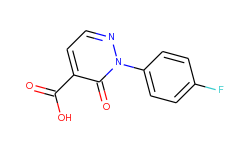 4-Pyridazinecarboxylic acid, 2-(4-fluorophenyl)-2,3-dihydro-3-oxo-