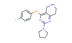 Pyrido[4,3-d]pyrimidine, 4-(4-fluorophenoxy)-5,6,7,8-tetrahydro-2-(1-pyrrolidinyl)-