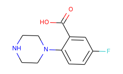 5-Fluoro-2-piperazinobenzoic Acid