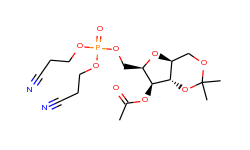 4-O-Acetyl-2,5-anhydro-1,3-O-isopropylidene-6-[bis(2-cyanoethyl)phosphoryl]-D-glucitol