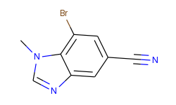 7-Bromo-1-methyl-1,3-benzodiazole-5-carbonitrile