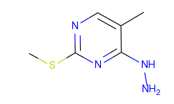 Pyrimidine, 4-​hydrazinyl-​5-​methyl-​2-​(methylthio)​-