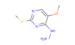 4-Hydrazino-5-methoxy-2-methylthiopyrimidine