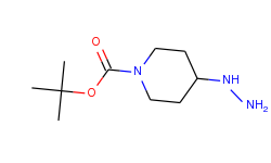 Piperidinecarboxylic acid, 4-​hydrazinyl-​, 1,​1-​dimethylethyl ester