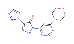 2-[6-(4-Morpholinyl)-4-pyrimidinyl]-4-(1H-1,2,3-triazol-1-yl)-1,2-dihydro-3H-pyrazol-3-one