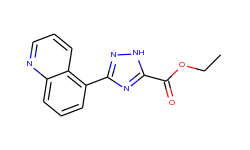 1H-1,2,4-Triazole-5-carboxylic acid, 3-(5-quinolinyl)-, ethyl ester