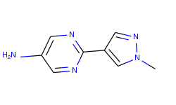 5-amino-2-(1-methylpyrazol-4-yl)pyrimidine