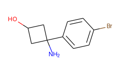 3-AMINO-3-(4-BROMOPHENYL)CYCLOBUTANOL