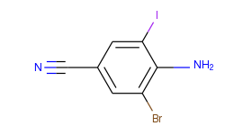 4-amino-3-bromo-5-iodobenzonitrile