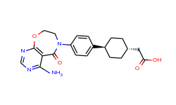 trans-4-[4-(4-Amino-7,8-dihydro-5-oxopyrimido[5,4-f][1,4]oxazepin-6(5H)-yl)phenyl]cyclohexaneacetic 