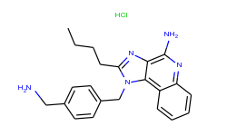 1H-Imidazo[4,5-c]quinolin-4-amine, 1-[[4-(aminomethyl)phenyl]methyl]-2-butyl- HCL