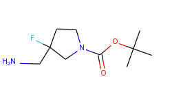 1-​Pyrrolidinecarboxyli​c acid, 3-​(aminomethyl)​-​3-​fluoro-​, 1,​1-​dimethylethyl ester