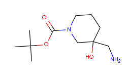 1-Piperidinecarboxylic acid, 3-(aminomethyl)-3-hydroxy-, 1,1-dimethylethyl ester