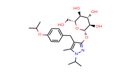 β-​D-​Glucopyranoside, 5-​methyl-​4-​[[4-​(1-​methylethoxy)​phenyl]​methyl]​-​1-​(1-​methylethyl)​-​