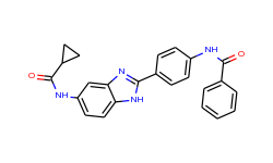 N-[4-(5-cyclopropanecarboxamido-1H-benzimidazol-2-yl)phenyl]benzamide