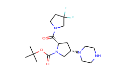 (2S,4S)-1-Boc-2-(3,3-difluoropyrrolidine-1-carbonyl)-4-(1-piperazinyl)pyrrolidine