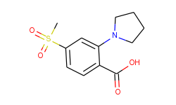 4-(Methylsulfonyl)-2-(pyrrolidin-1-yl)benzoicacid