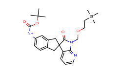 tert-Butyl (2'-oxo-1'-((2-(trimethylsilyl)ethoxy)methyl)-1,1',2',3-tetrahydrospiro[indene-2,3'-pyrro