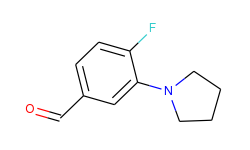 4-Fluoro-3-pyrrolidinobenzaldehyde