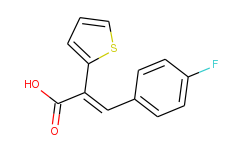 3-(4-Fluoro-phenyl)-2-thiophen-2-yl-acrylic acid