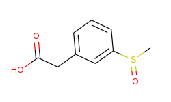 3-Methylsulfinylphenylacetic acid