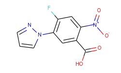 4-Fluoro-5-(1-pyrazolyl)-2-nitrobenzoic Acid