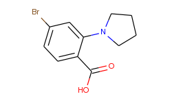 4-Bromo-2-pyrrolidinobenzoic Acid