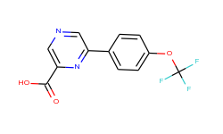 6-[4-(Trifluoromethoxy)phenyl]pyrazine-2-carboxylic Acid