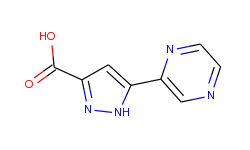 5-Pyrazin-2-yl-1h-pyrazole-3-carboxylic acid