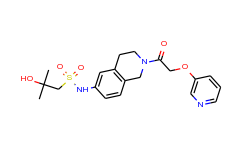 2-Hydroxy-2-methyl-N-[1,2,3,4-tetrahydro-2-[2-(3-pyridinyloxy)acetyl]-6-isoquinolinyl]-1-propanesulf