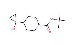 tert-​butyl 4-​(1-​hydroxycyclopropyl)​piperidine-​1-​carboxylate