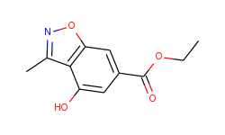 1,2-Benzisoxazole-6-carboxylic acid, 4-hydroxy-3-methyl-, ethyl ester