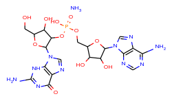 Guanylyl(2' 5')adenosine ammonium salt