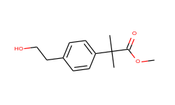 methyl 2-(4-(2-hydroxyethyl)phenyl)-2-methylpropanoate