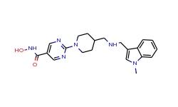 N-Hydroxy-2-(4-((((1-methyl-1H-indol-3-yl)methyl)amino)methyl)piperidin-1-yl)pyrimidine-5-carboxamid